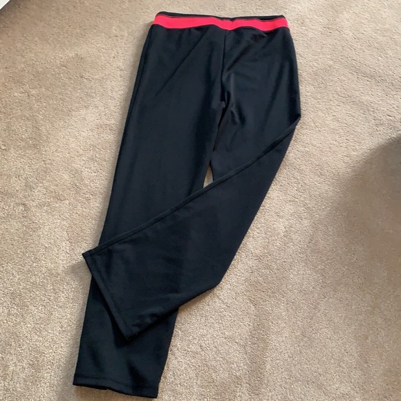 Inspired Jogger Pants in Black with Fuschia Tie - Picture 3 of 6